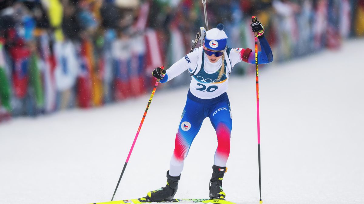 Biatlonistka Voborníková slaví nečekanou medaili v masáku